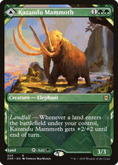Kazandu Mammoth // Kazandu Valley (Showcase) [Zendikar Rising] | GrognardGamesBatavia