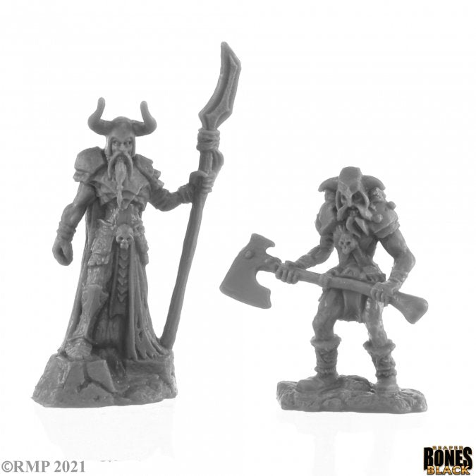 Bones Black: 44143 Rune Wight Thane and Jarl | GrognardGamesBatavia