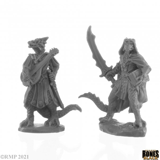 44145 Reaper Bones Black Dragonfolk Bard and Thief | GrognardGamesBatavia