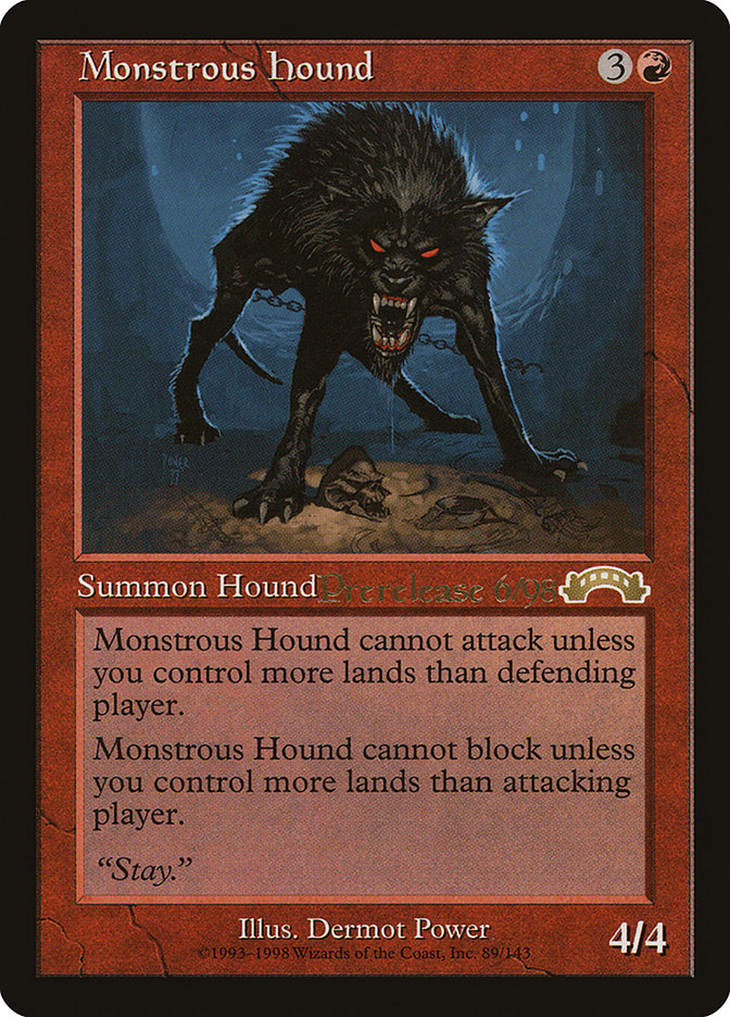 Monstrous Hound [Exodus Promos] | GrognardGamesBatavia