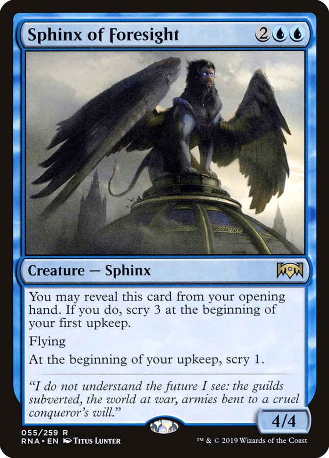 Sphinx of Foresight [Ravnica Allegiance] | GrognardGamesBatavia