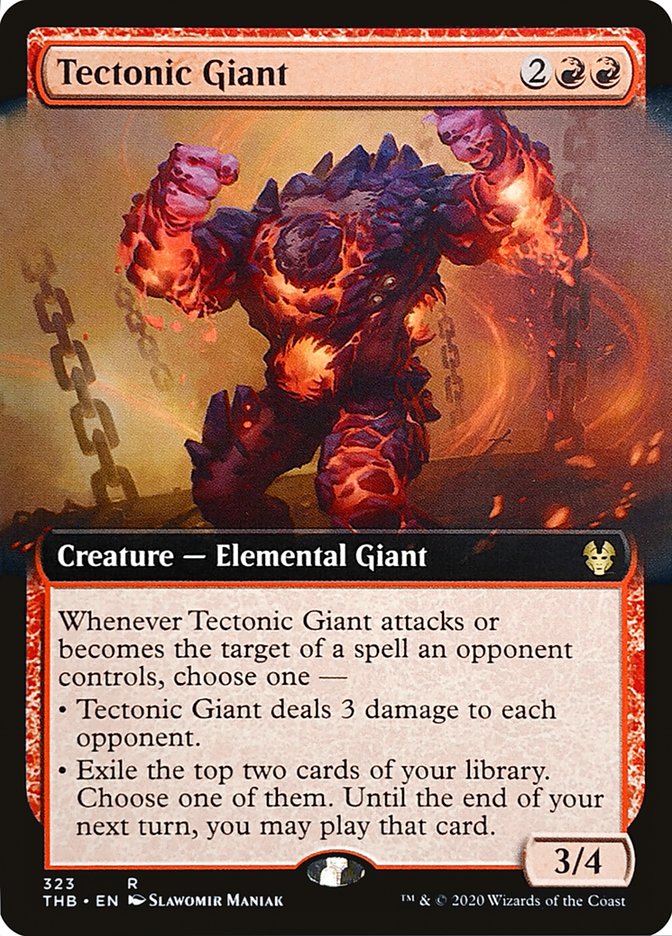 Tectonic Giant (Extended Art) [Theros Beyond Death] | GrognardGamesBatavia