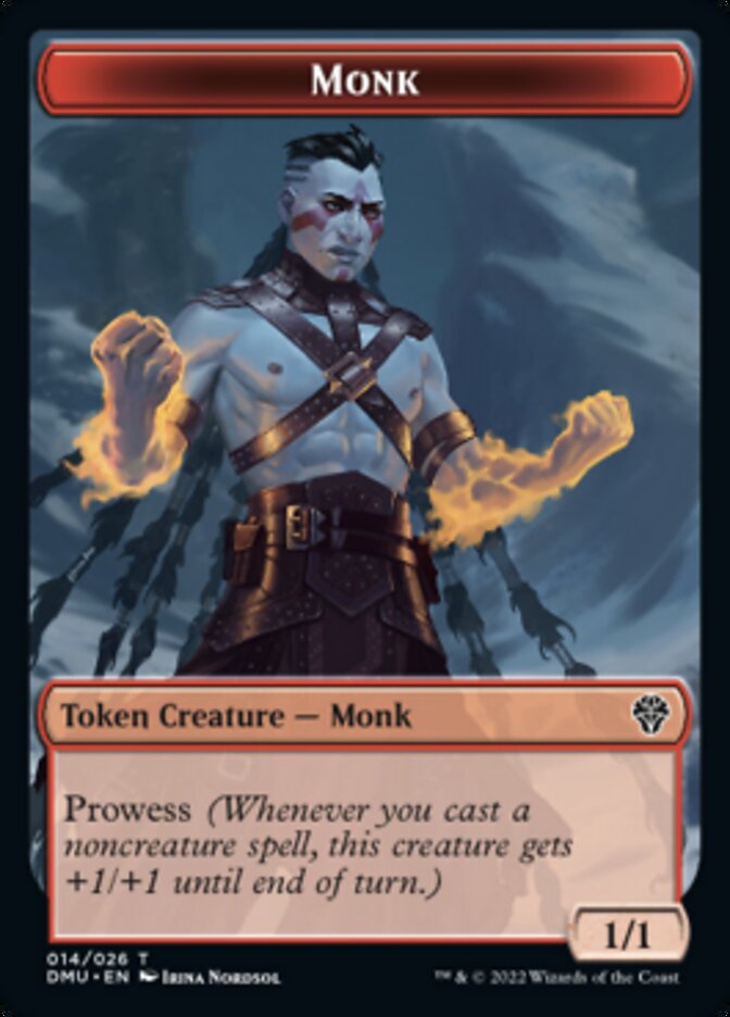 Monk Token [Dominaria United Tokens] | GrognardGamesBatavia