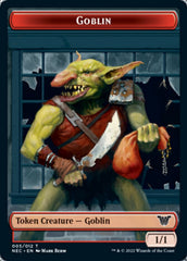 Smoke Blessing // Goblin Double-Sided Token [Kamigawa: Neon Dynasty Commander Tokens] | GrognardGamesBatavia