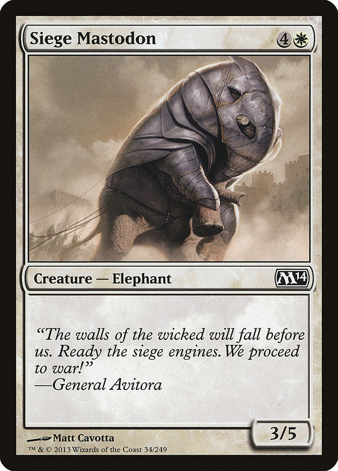 Siege Mastodon [Magic 2014] | GrognardGamesBatavia