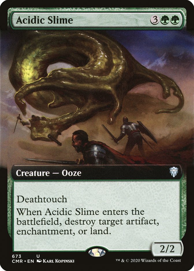 Acidic Slime (Extended Art) [Commander Legends] | GrognardGamesBatavia