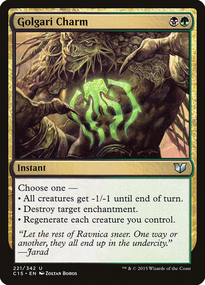 Golgari Charm [Commander 2015] | GrognardGamesBatavia