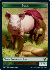 Hydra // Boar Double-Sided Token [Commander 2021 Tokens] | GrognardGamesBatavia