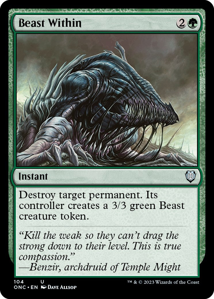 Beast Within [Phyrexia: All Will Be One Commander] | GrognardGamesBatavia