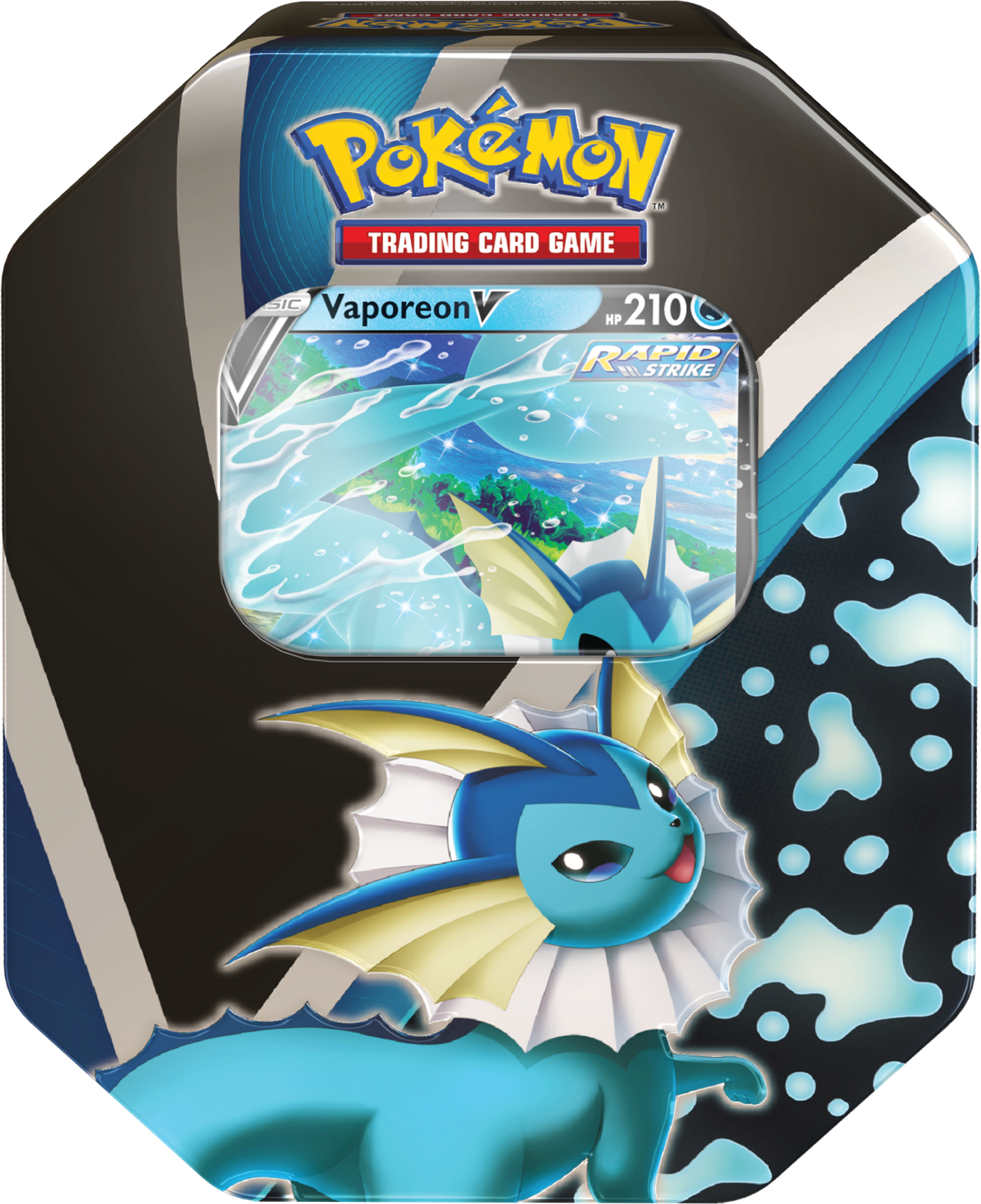 Sword & Shield: Evolving Skies - Eevee Evolutions Tin (Vaporeon V) | GrognardGamesBatavia