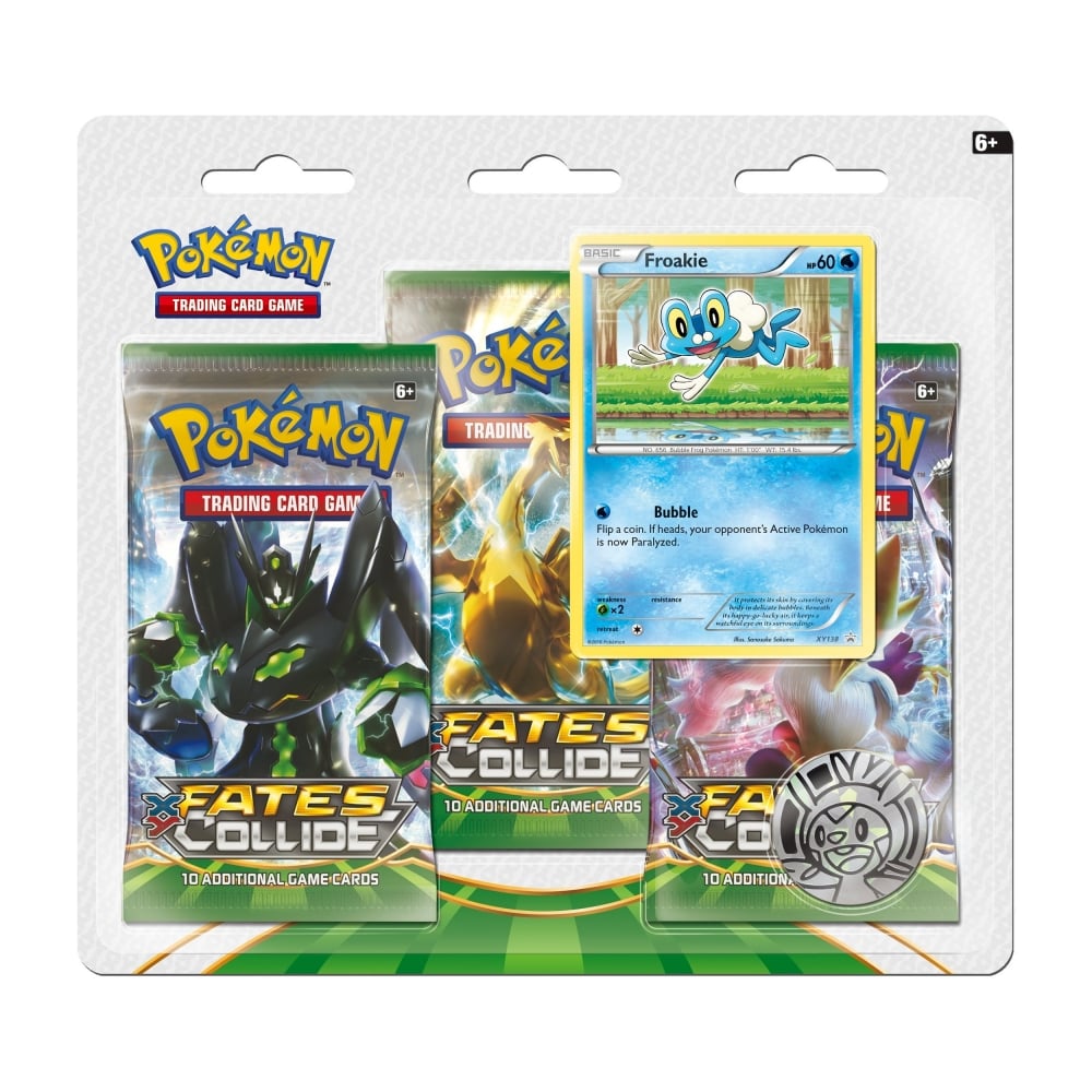 XY: Fates Collide - 3-Pack Blister (Froakie) | GrognardGamesBatavia