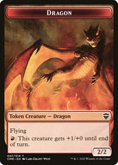 Dragon // Soldier Double-Sided Token [Commander Legends Tokens] | GrognardGamesBatavia