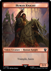 Human Knight // Human Double-Sided Token [The Lord of the Rings: Tales of Middle-Earth Commander Tokens] | GrognardGamesBatavia