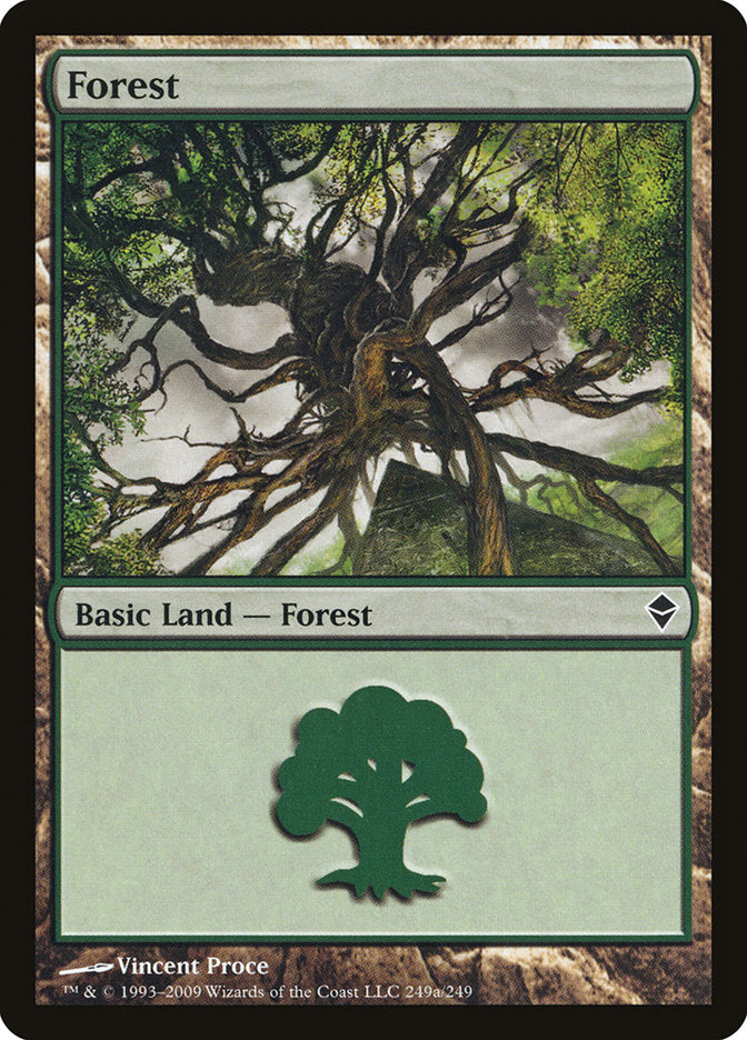 Forest (249a) [Zendikar] | GrognardGamesBatavia