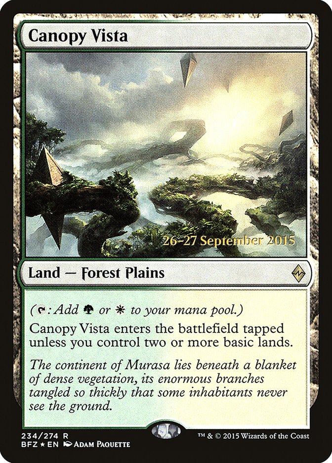 Canopy Vista [Battle for Zendikar Prerelease Promos] | GrognardGamesBatavia