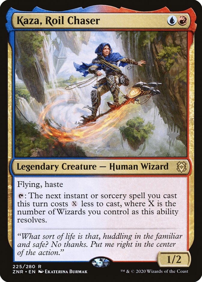 Kaza, Roil Chaser (Promo Pack) [Zendikar Rising Promos] | GrognardGamesBatavia