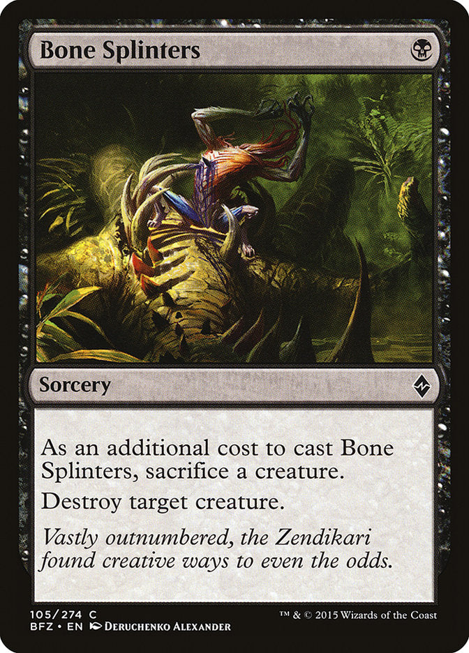 Bone Splinters [Battle for Zendikar] | GrognardGamesBatavia
