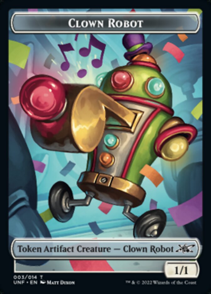 Clown Robot (003) Token [Unfinity Tokens] | GrognardGamesBatavia