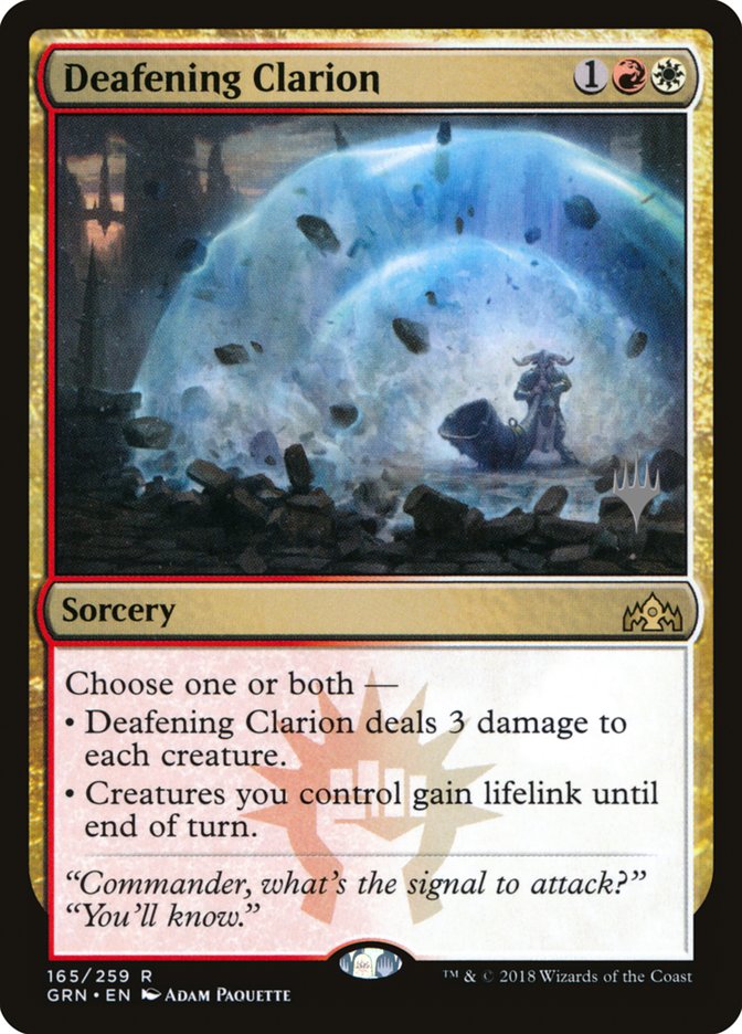 Deafening Clarion (Promo Pack) [Guilds of Ravnica Promos] | GrognardGamesBatavia