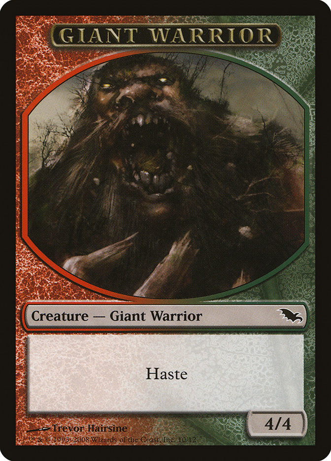 Giant Warrior Token [Shadowmoor Tokens] | GrognardGamesBatavia