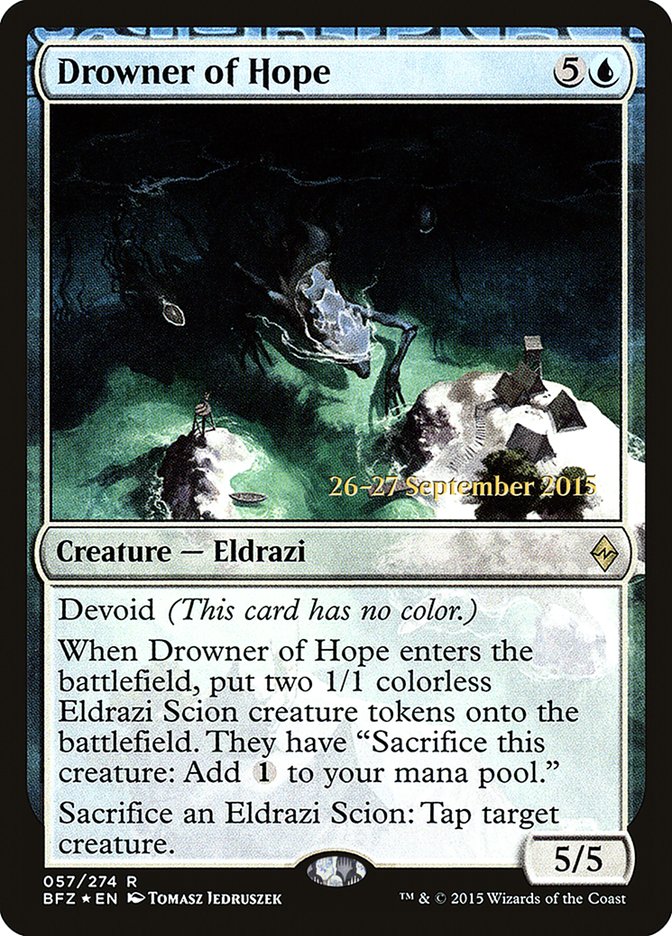 Drowner of Hope [Battle for Zendikar Prerelease Promos] | GrognardGamesBatavia