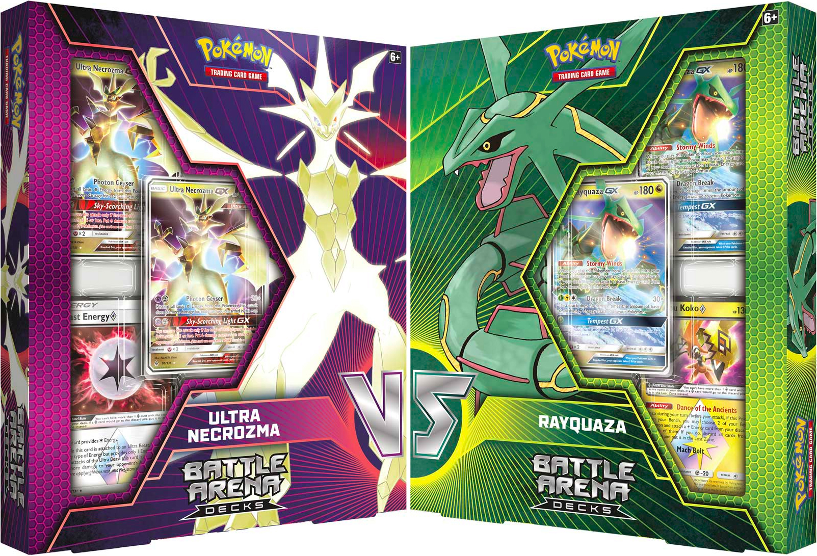 Sun & Moon - Battle Arena Decks (Ultra Necrozma GX vs. Rayquaza GX) | GrognardGamesBatavia