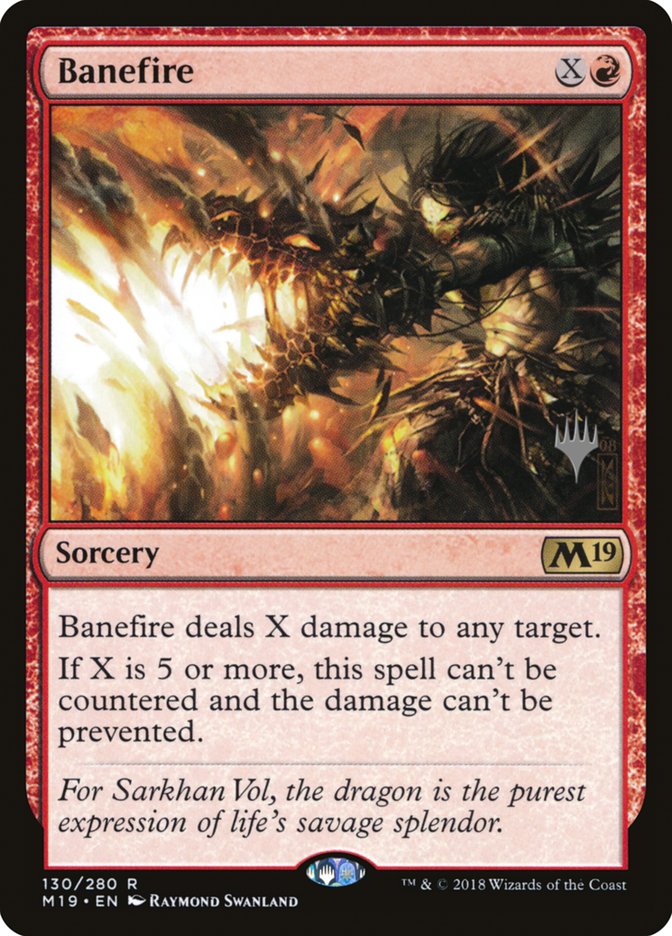 Banefire (Promo Pack) [Core Set 2019 Promos] | GrognardGamesBatavia