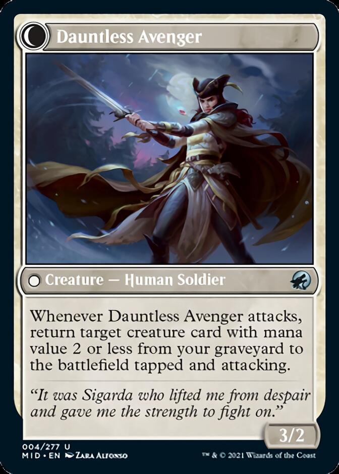 Bereaved Survivor // Dauntless Avenger [Innistrad: Midnight Hunt] | GrognardGamesBatavia