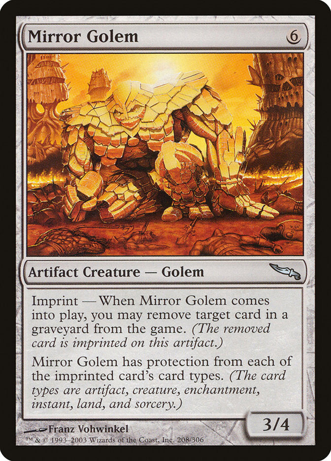 Mirror Golem [Mirrodin] | GrognardGamesBatavia