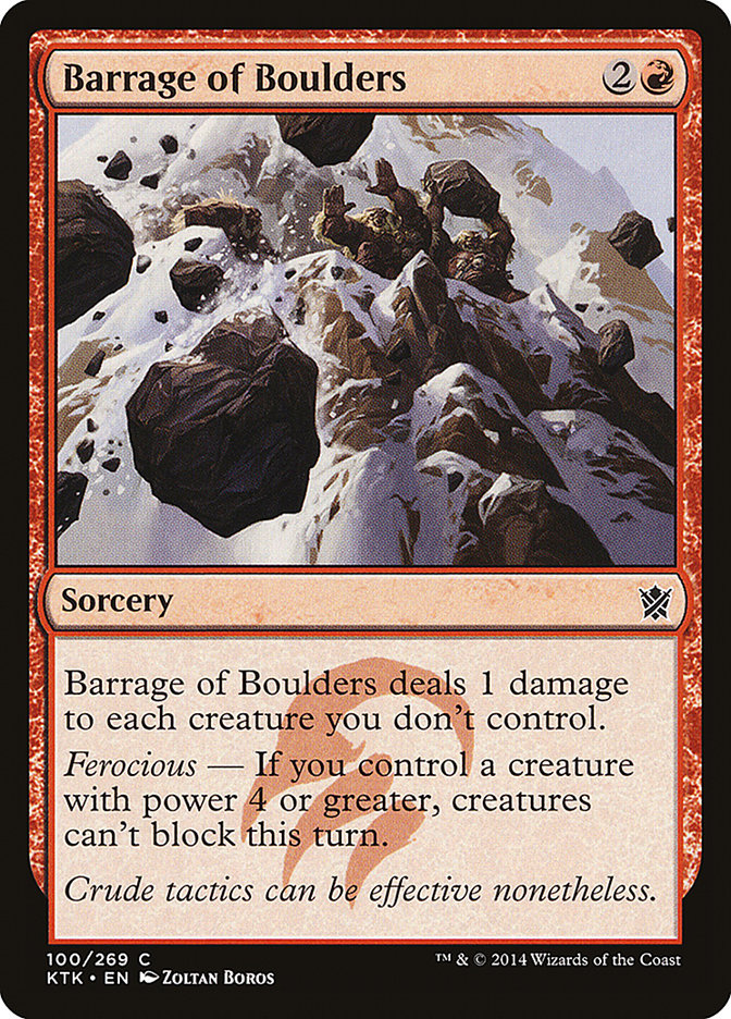 Barrage of Boulders [Khans of Tarkir] | GrognardGamesBatavia