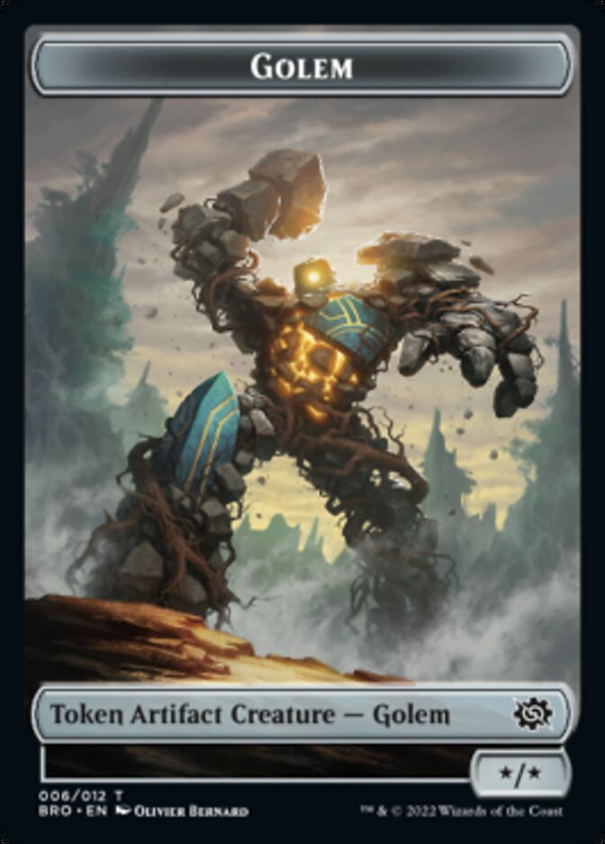 Golem Token [The Brothers' War Tokens] | GrognardGamesBatavia