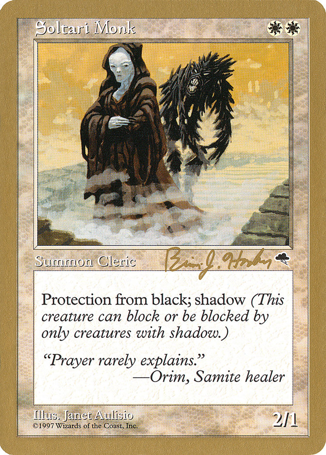 Soltari Monk (Brian Hacker) [World Championship Decks 1998] | GrognardGamesBatavia