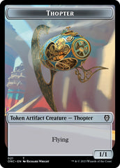 Myr // Thopter Double-Sided Token [Phyrexia: All Will Be One Commander Tokens] | GrognardGamesBatavia