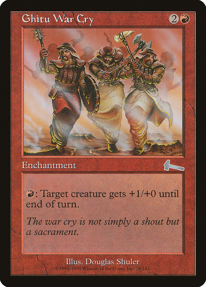 Ghitu War Cry [Urza's Legacy] | GrognardGamesBatavia