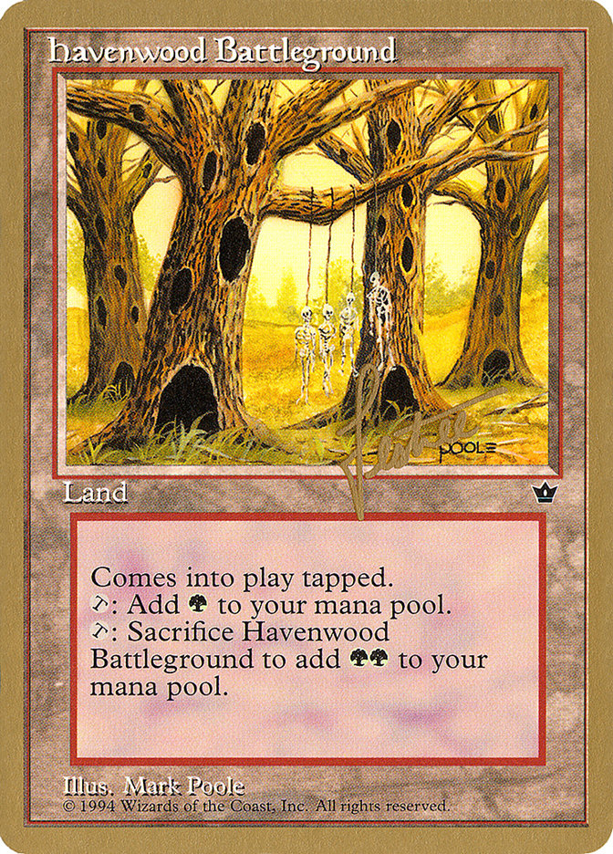 Havenwood Battleground (Bertrand Lestree) [Pro Tour Collector Set] | GrognardGamesBatavia