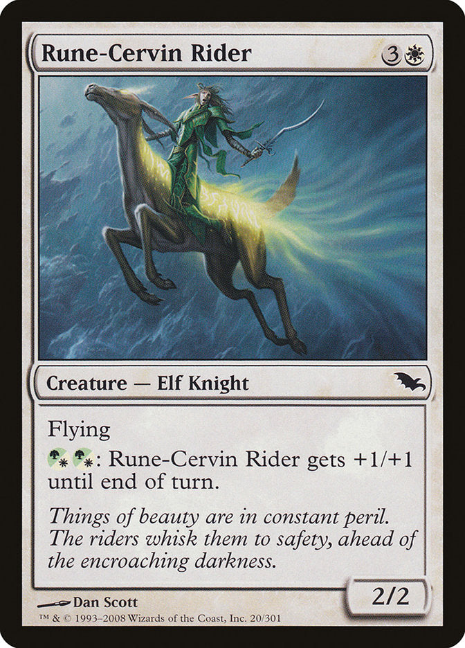 Rune-Cervin Rider [Shadowmoor] | GrognardGamesBatavia