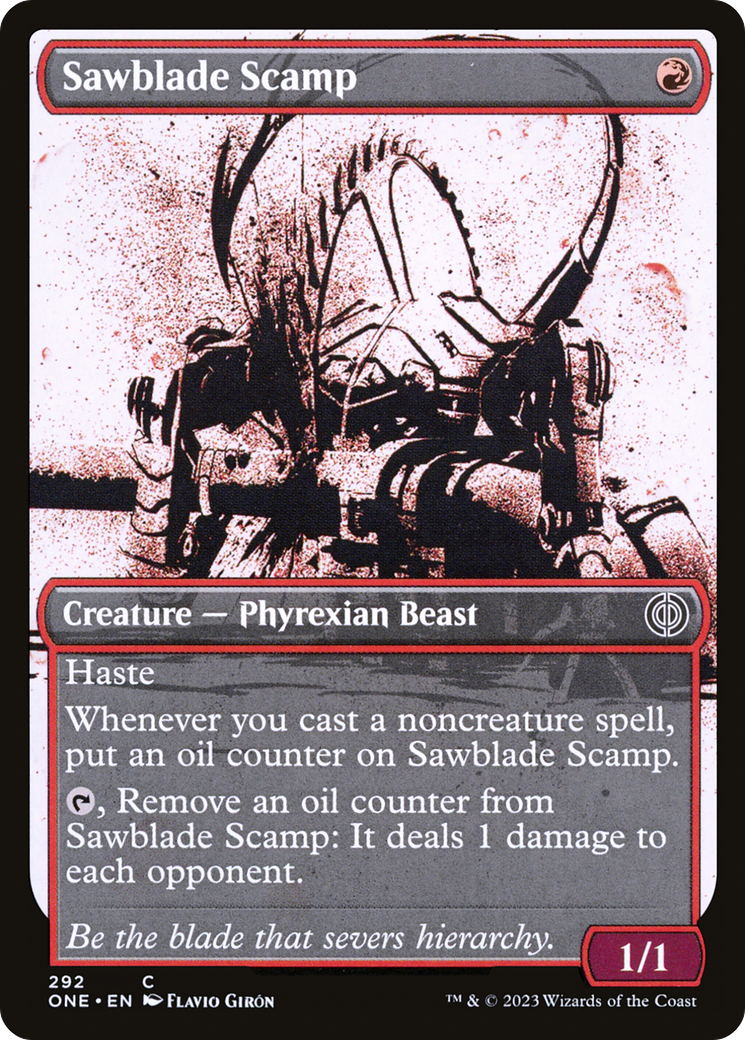 Sawblade Scamp (Showcase Ichor) [Phyrexia: All Will Be One] | GrognardGamesBatavia