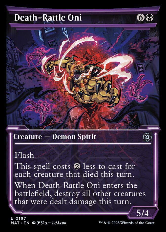 Death-Rattle Oni (Showcase Halo Foil) [March of the Machine: The Aftermath] | GrognardGamesBatavia