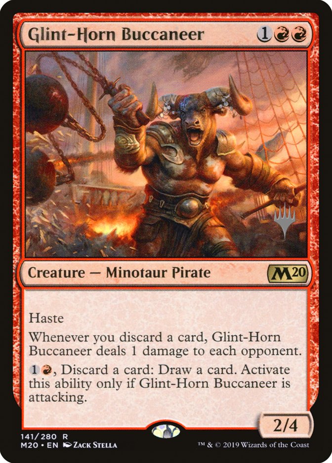 Glint-Horn Buccaneer (Promo Pack) [Core Set 2020 Promos] | GrognardGamesBatavia