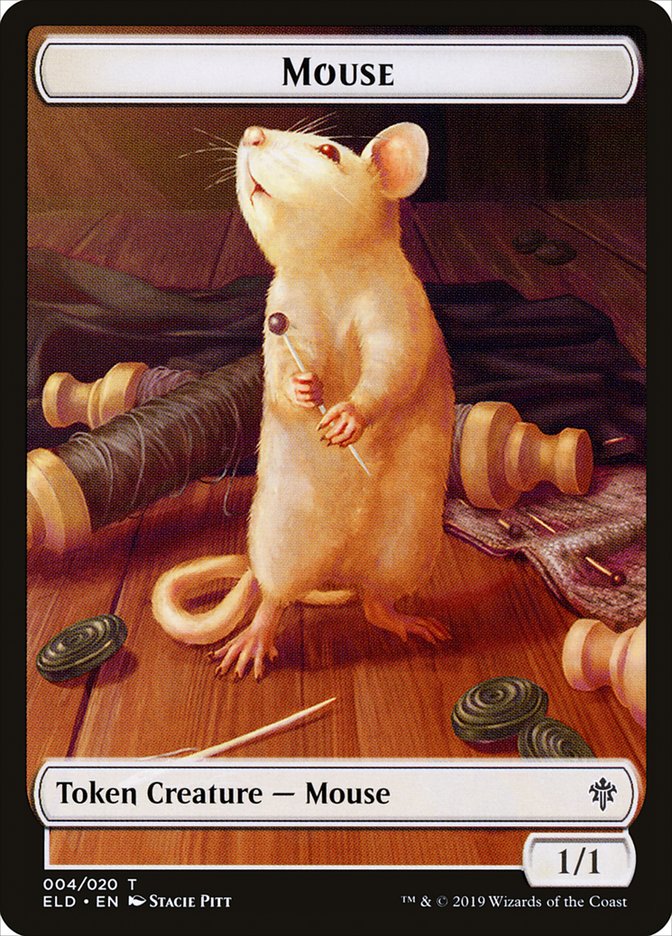 Mouse Token [Throne of Eldraine Tokens] | GrognardGamesBatavia