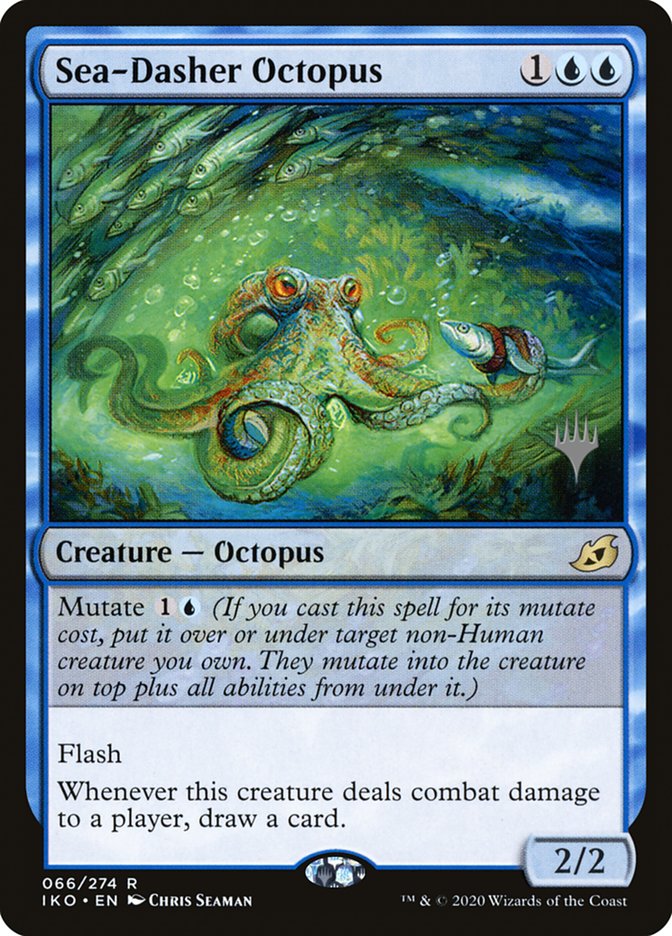 Sea-Dasher Octopus (Promo Pack) [Ikoria: Lair of Behemoths Promos] | GrognardGamesBatavia