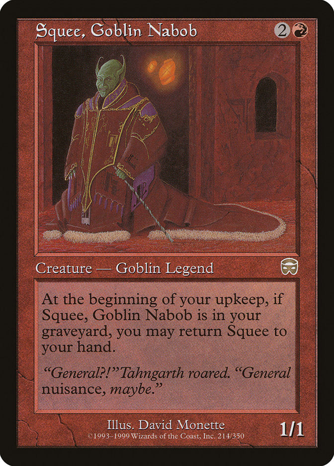 Squee, Goblin Nabob [Mercadian Masques] | GrognardGamesBatavia