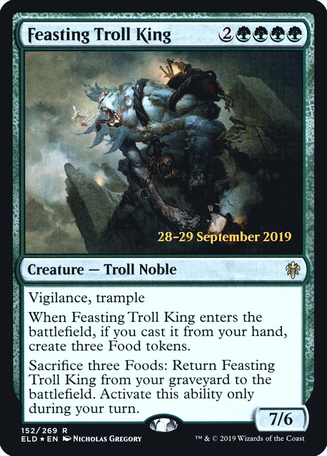 Feasting Troll King [Throne of Eldraine Prerelease Promos] | GrognardGamesBatavia