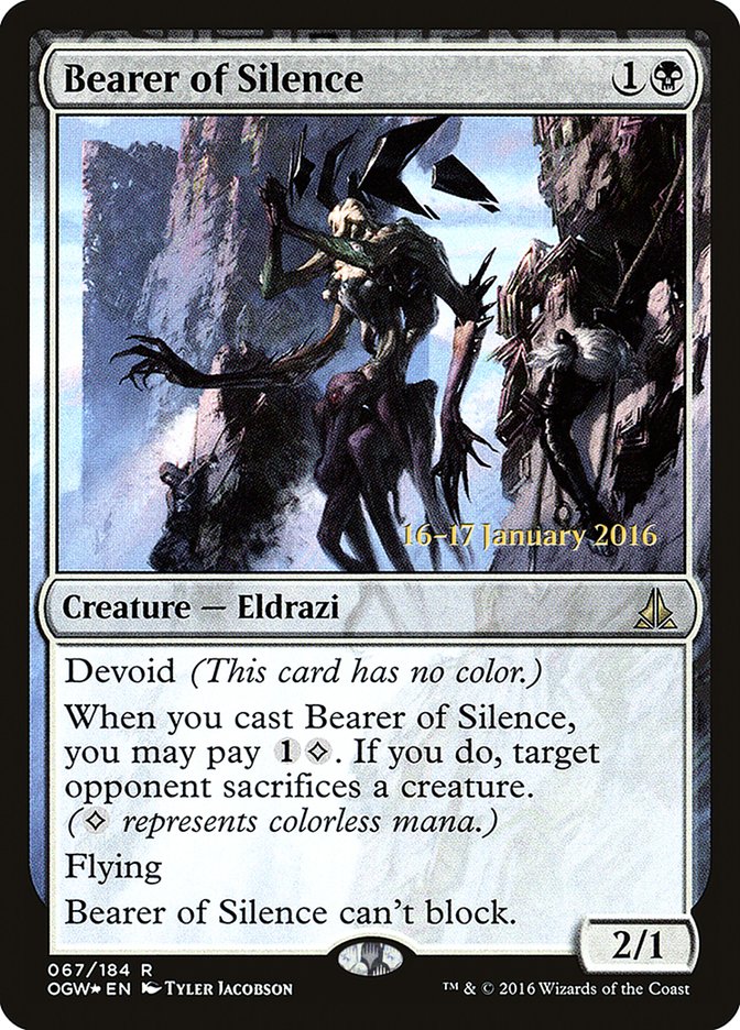 Bearer of Silence [Oath of the Gatewatch Prerelease Promos] | GrognardGamesBatavia