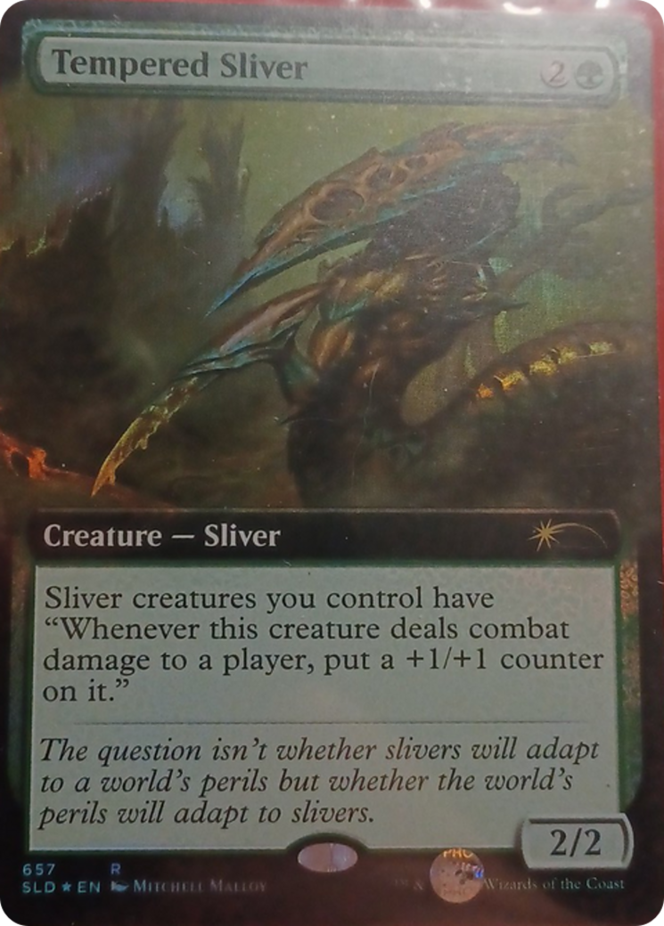 Tempered Sliver (Extended Art) [Secret Lair Drop Promos] | GrognardGamesBatavia