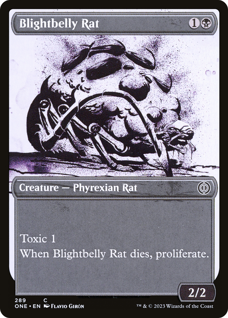 Blightbelly Rat (Showcase Ichor) [Phyrexia: All Will Be One] | GrognardGamesBatavia