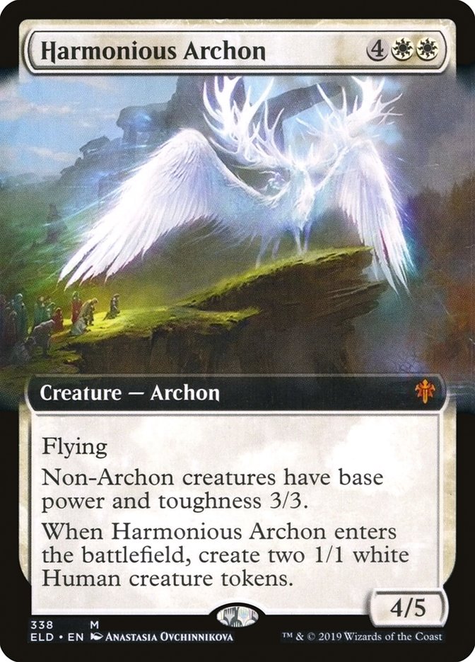 Harmonious Archon (Extended Art) [Throne of Eldraine] | GrognardGamesBatavia