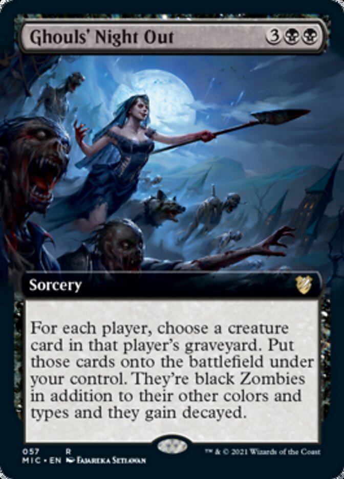 Ghouls' Night Out (Extended Art) [Innistrad: Midnight Hunt Commander] | GrognardGamesBatavia