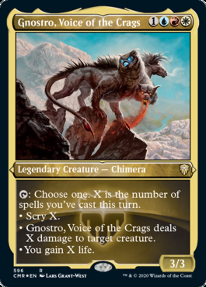 Gnostro, Voice of the Crags (Etched) [Commander Legends] | GrognardGamesBatavia