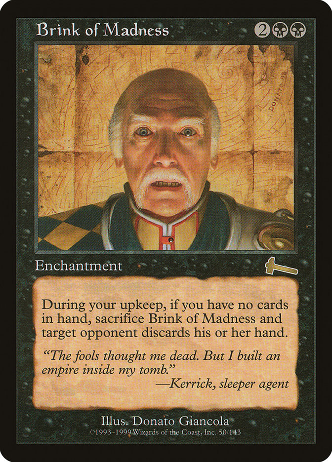 Brink of Madness [Urza's Legacy] | GrognardGamesBatavia